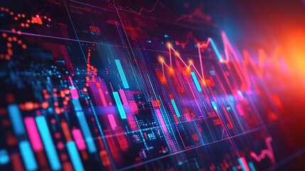 Poster - Vibrant Data Visualization and Analytics Concept