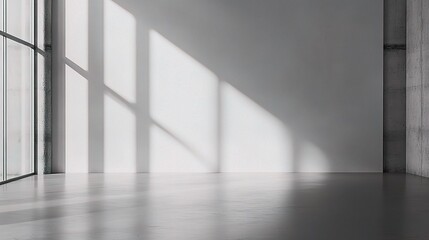 Canvas Print - Minimalist Indoor Space with Natural Light and Shadows