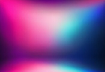 Poster - Abstract gradient background with shades of pink, purple, blue and teal.