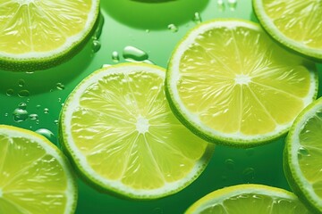 Wall Mural - Lime backgrounds lemon fruit.