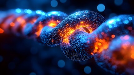 Poster - Captivating abstract image depicting a vibrant cosmic particle explosion with a mesmerizing network of digital connections,luminous energy,and a futuristic,science-inspired aesthetic.