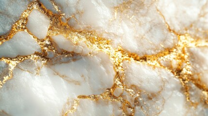 Poster - A gold and white stone with a gold border