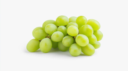 Wall Mural - Fresh green grapes are displayed in cluster, showcasing their vibrant color and juicy texture, perfect for healthy snacking or adding to various dishes.