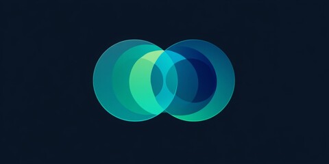 Wall Mural - Branding Palette for Innovative Life Sciences Firm Emphasizing Blue and Green Tones, Modern Aesthetic, Clean Lines, Professional Appeal