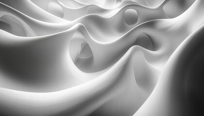 Canvas Print - Smooth wave pattern illustration decoration modern motion textile elegance generated by AI