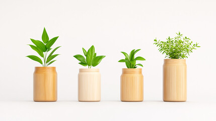 Explore the beauty of a modern indoor plant arrangement featuring unique pots that enhance your home decor while adding a touch of nature