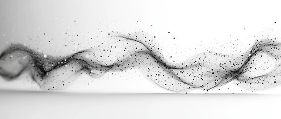Aufkleber - Various digital backgrounds. Network structure. Big data. Abstract wave. 3D rendering.