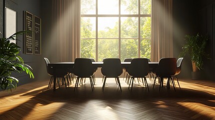 Sticker - Modern Conference Room with Natural Light