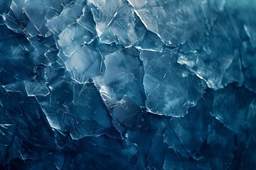  Intricate Patterns of Ice: A Close-Up View of Frosted Textures