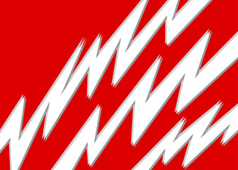 Aufkleber - Minimalist background with zigzag line pattern and with some copy space area