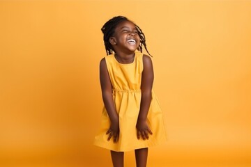 Wall Mural - Laughing portrait child smile.