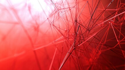 Poster - Fondo abstracto de tecnologia y ciencia.Malla o red con lineas y formas geometricas.
