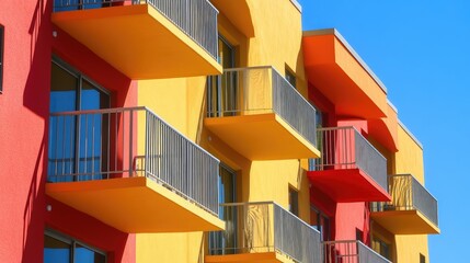 Poster - Modern Architectural Design in Bright Colors