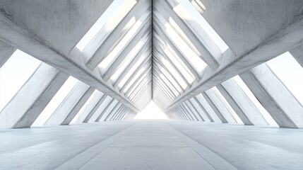 Poster - striking wide angle perspective of architectural space