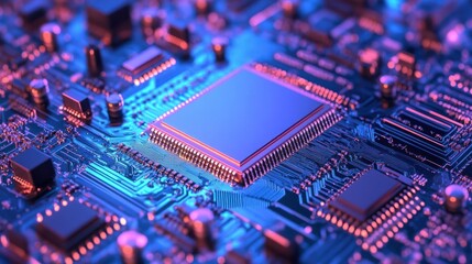 Poster - silicon computer chip technology