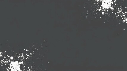 Poster - Abstract gray background with white splatter.