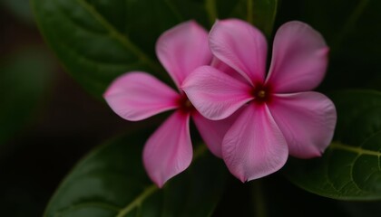 Wall Mural -  Vibrant pink hibiscus blooming in nature