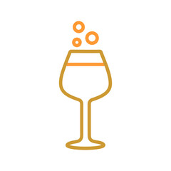 Poster - Wine Tumbler Vector Icon