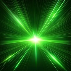 Wall Mural - abstract green light overlays burst effect with digital lens flare ai generated