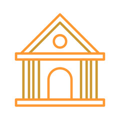 Wall Mural - Bank Vector Icon