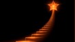 © cynz - A rising star symbol hovering above an upward performance graph, clean and modern design, no background