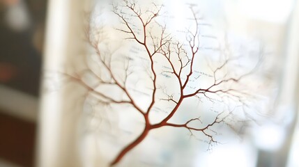 Poster - A detailed close-up of a decision tree chart with branching segments, representing different choices and outcomes, no background