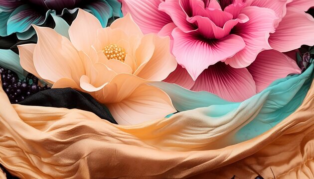 Floral scroll pattern vector design with swirl elements, perfect for decor or tattoo