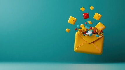 Poster - Exploring the impact of digital communication the rise of email and its overflowing inboxes