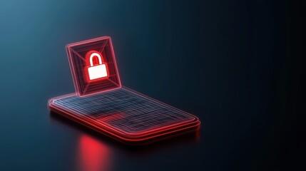 Aufkleber - Enhancing mobile security the future of digital protection with lock iconography