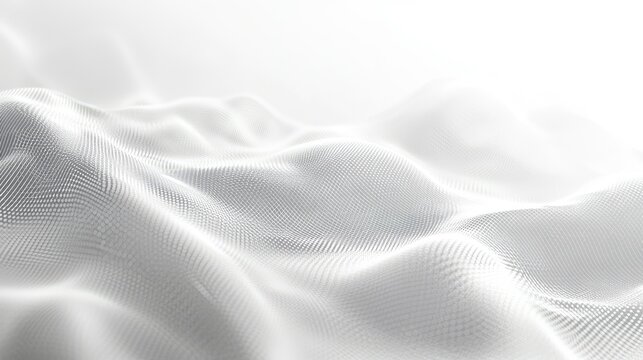 Minimalist AI technology background with a flowing digital pattern and clean copy space for text