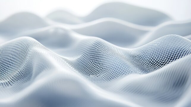 Minimalist AI technology background with a flowing digital pattern and clean copy space for text