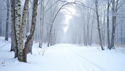  Whispering paths in a winter wonderland