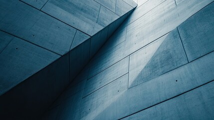 Leinwandbilder - Abstract geometric patterns on a modern building facade, perfect for copy space