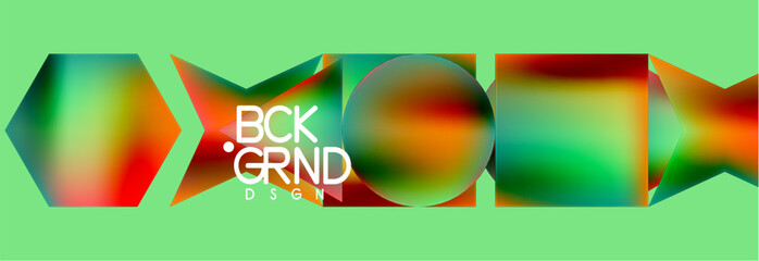 Poster - Fluid color geometric shapes abstract background. Vector Illustration For Wallpaper, Banner, Background, Card, Book Illustration, landing page