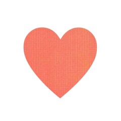 Poster - Heart emoji on white background creativity.