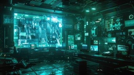 Poster - Floating holographic interfaces in a dark room