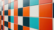 © crazyass - Contemporary Checkered Tile Wall, a sleek design featuring alternating colors in a stylish pattern, perfect for modern interiors and enhancing aesthetic appeal.