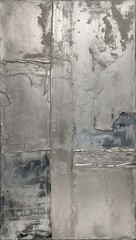 Canvas Print - Silver and Grey Abstract