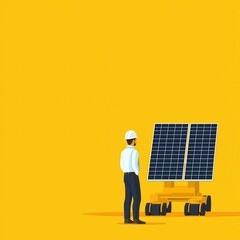 Poster - Solar Panel Manufacturing Process in Clean Energy Industry