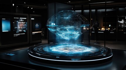 Poster - Floating holographic interfaces in a dark room