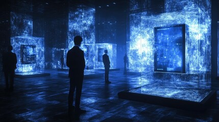 Poster - Floating holographic interfaces in a dark room