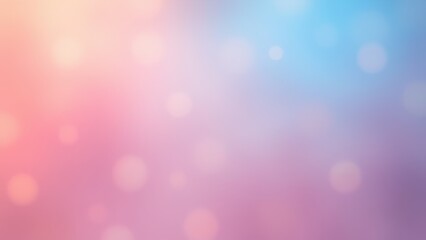 Poster - Soft Foggy Background with Colorful Bokeh Effects