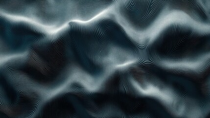 Three dimensional render of wavy pattern. waves abstract background texture