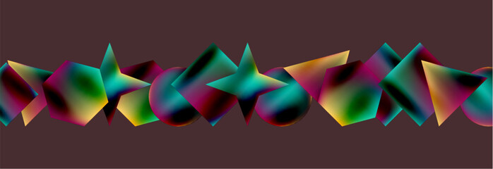Aufkleber - Fluid color geometric shapes abstract background. Vector Illustration For Wallpaper, Banner, Background, Card, Book Illustration, landing page