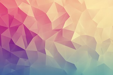 Aufkleber - The backdrop displays a smooth gradient with polygonal shapes, showcasing soft hues of pink, purple, and blue for a modern aesthetic. Generative AI