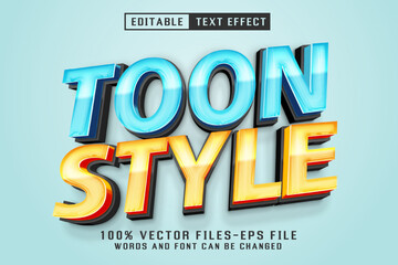 Poster - Toon Style 3d Text - Editable Text Effect