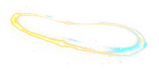 Wall Mural - colorful light swirl effect isolate on transparent background, cutout, png