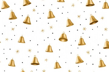 Sticker - Christmas bell backgrounds pattern paper.