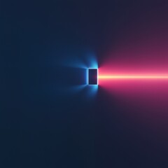 Poster - Holographic Light Beams in a Dark Background