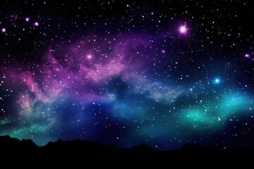 Canvas Print - Night sky backgrounds astronomy.